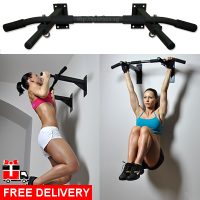 Black Youyijia Pull Up Bar Chin Up Bar Doorway Adjustable Heavy Duty Metal Chin Up Pole Gym Exercise Bar for Home Gyms Fitness and Training
